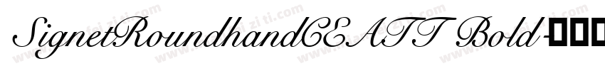 SignetRoundhandCEATT Bold字体转换